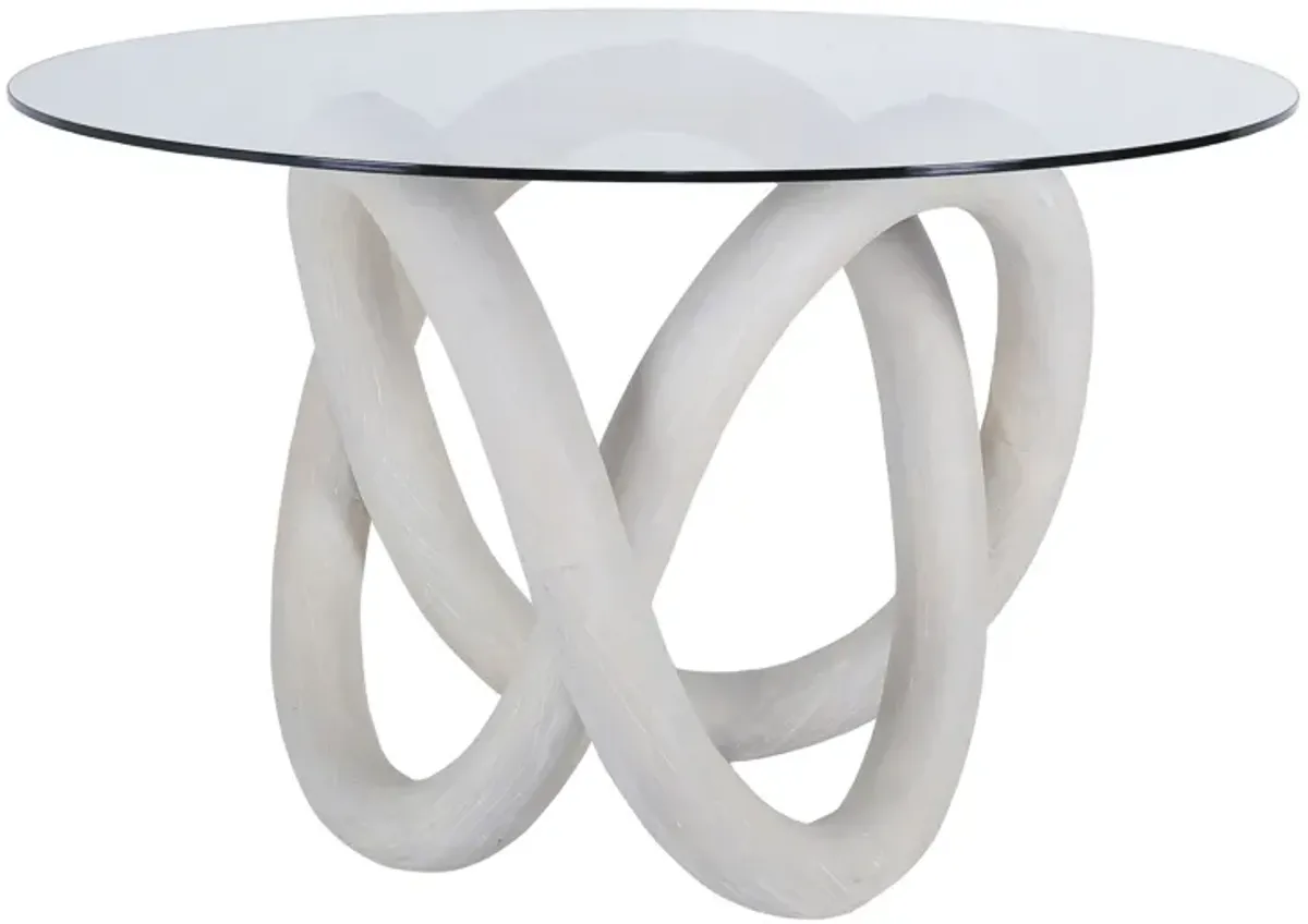 Knotty Dining Table - White