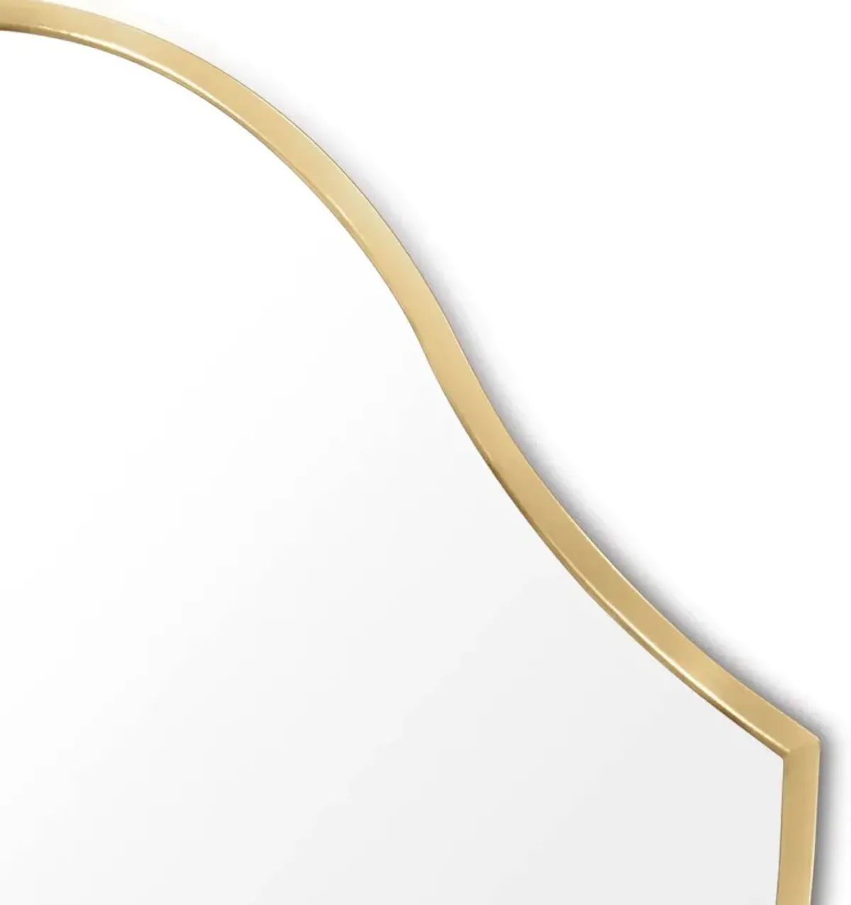 Crest Mirror (Natural Brass)