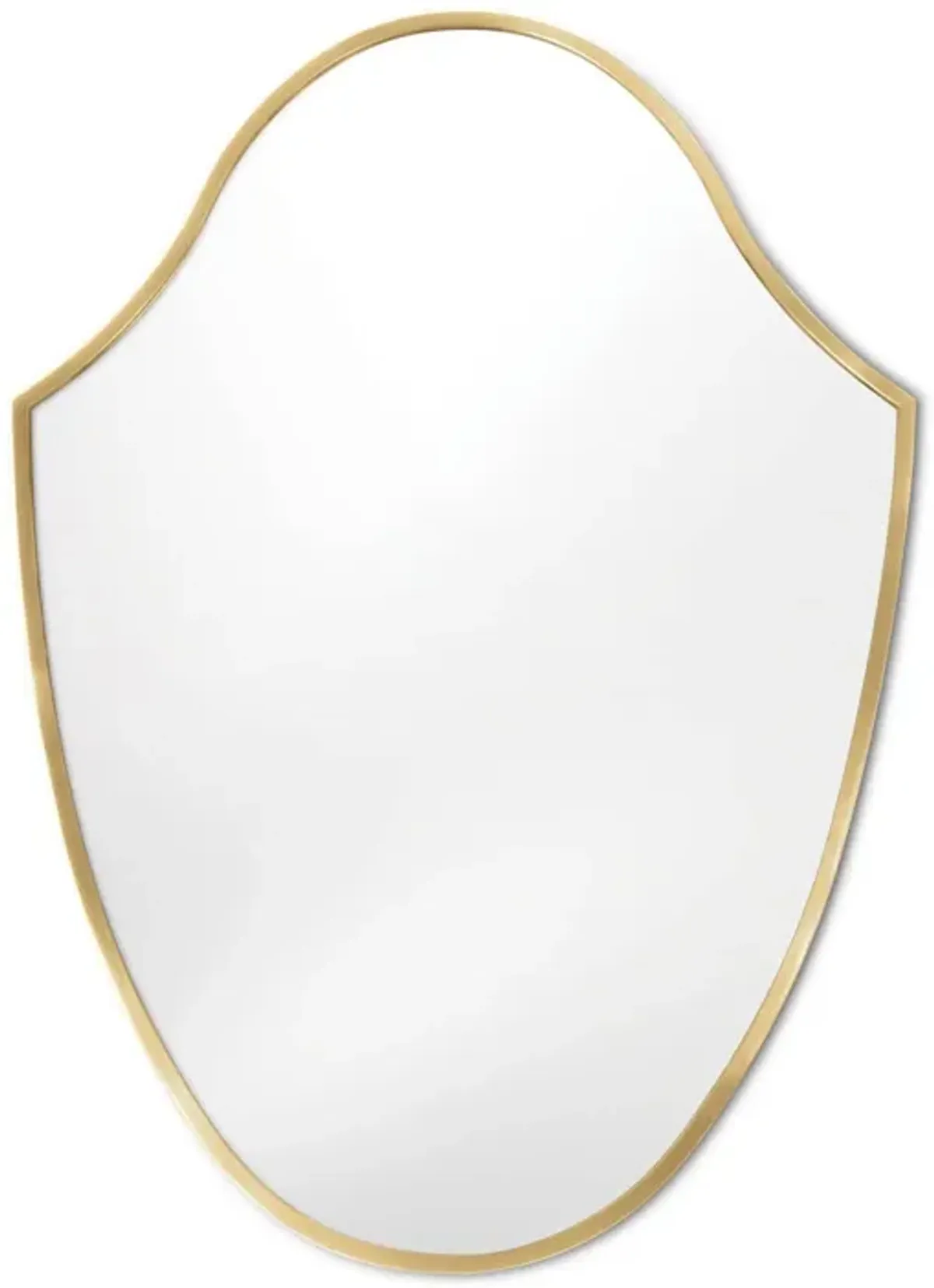 Crest Mirror (Natural Brass)