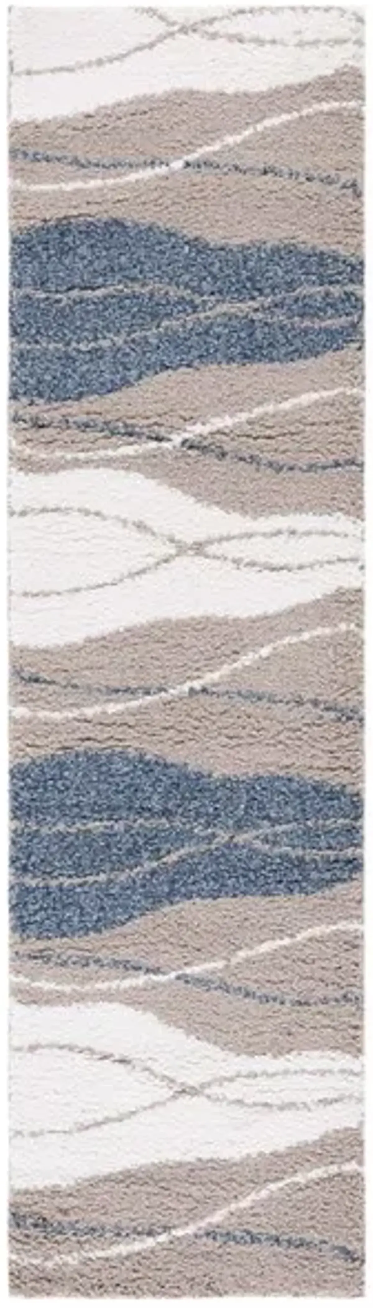 CALICO SHAG 108 2'-2' X 8' Runner Rug