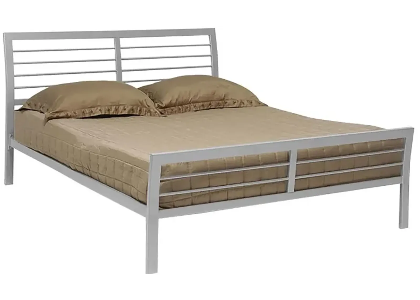 Cooper Full Metal Bed Silver