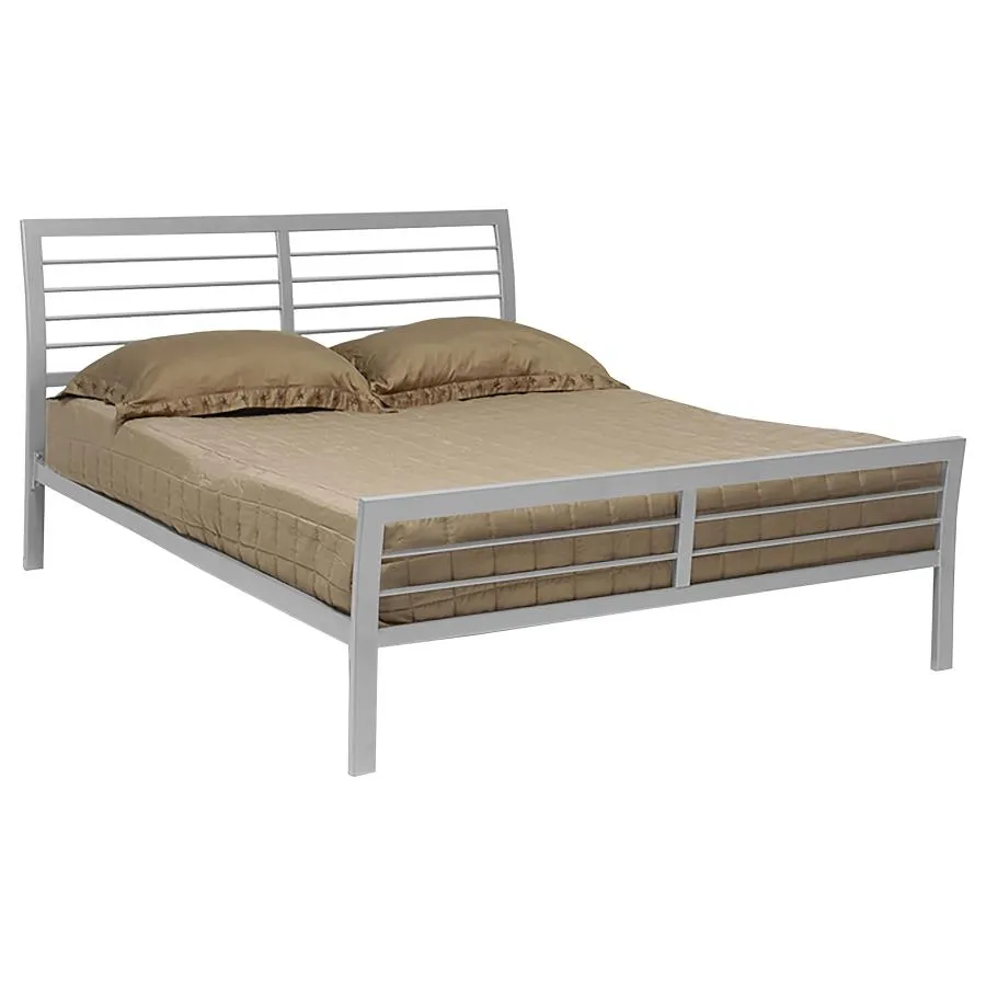 Cooper Full Metal Bed Silver