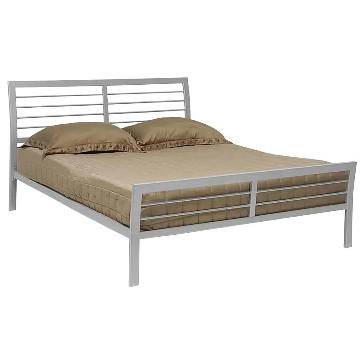 Cooper Full Metal Bed Silver