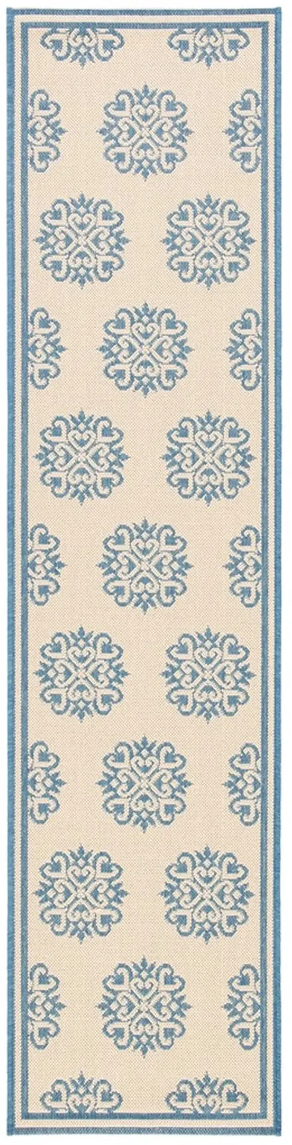 BEACH HOUSE 181 Blue 2'-2' X 6' Runner Rug