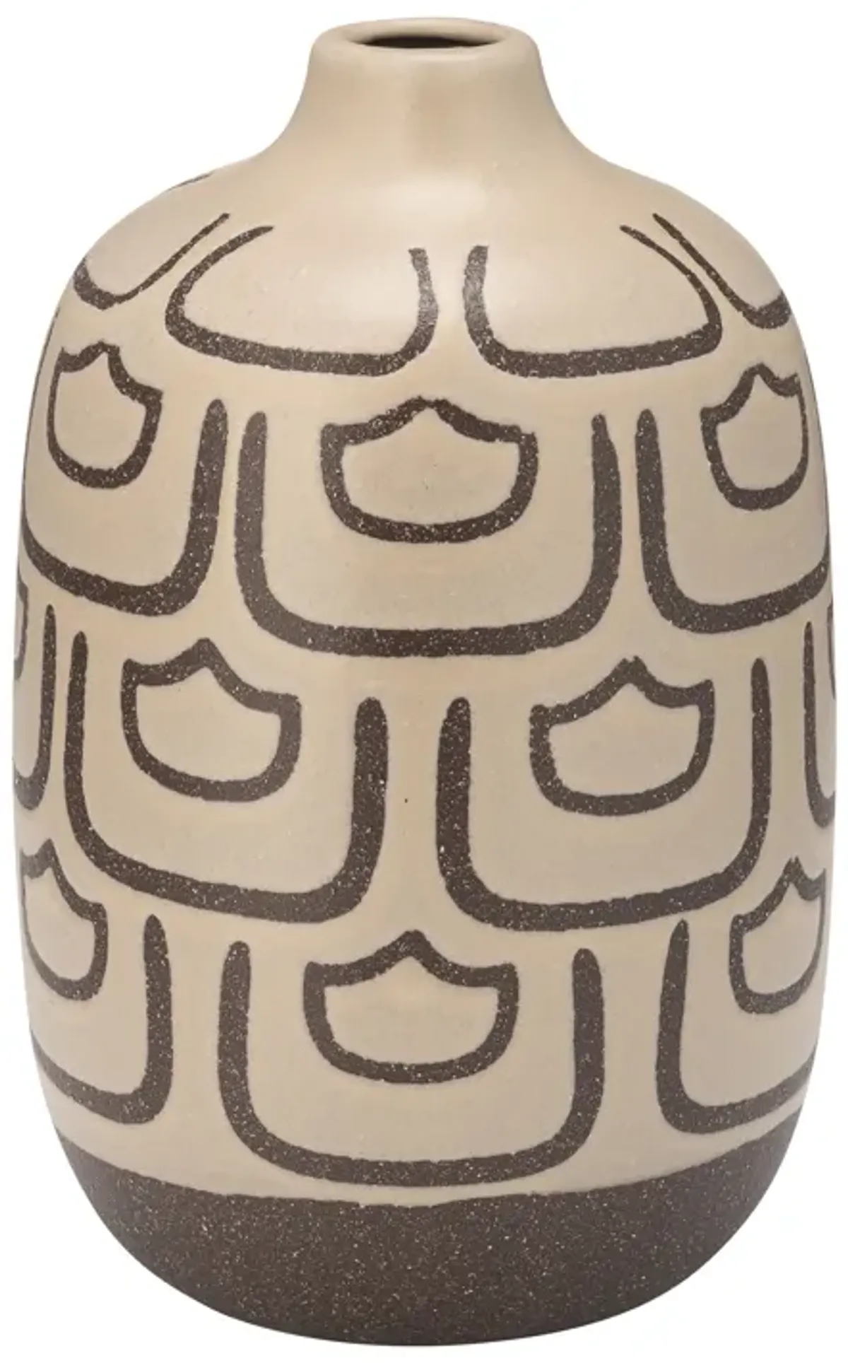 Cer, 10"h Decoractive Vase, Irish Cream