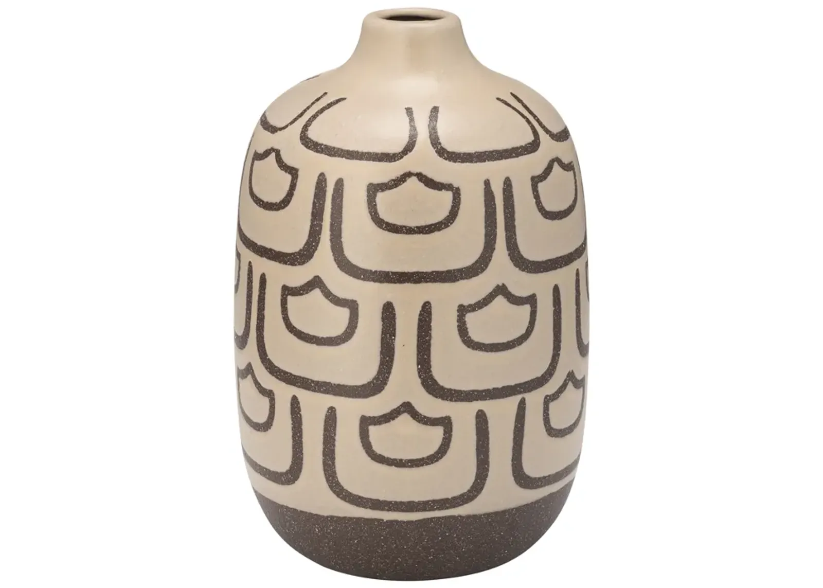 Cer, 10"h Decoractive Vase, Irish Cream