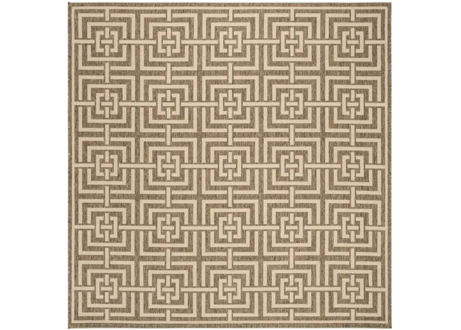 LINDEN 128 Collection LND128D-6SQ Beige / Cream 6'-7" X 6'-7" Square