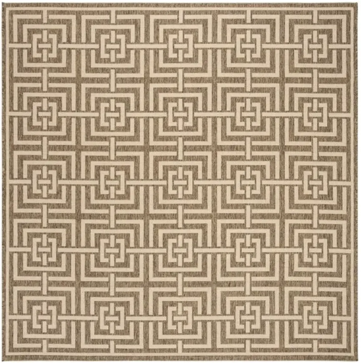 LINDEN 128 Collection LND128D-6SQ Beige / Cream 6'-7" X 6'-7" Square