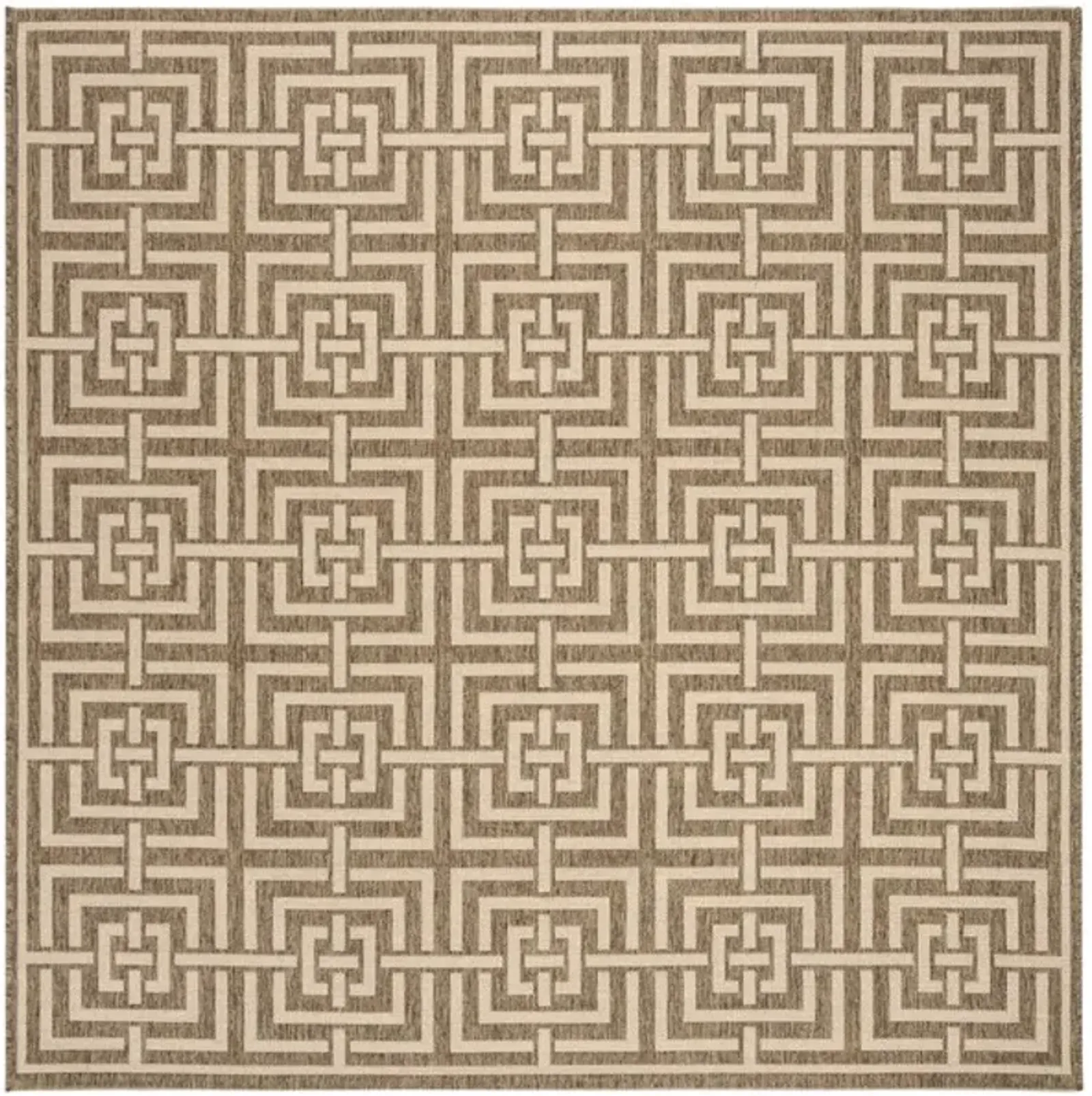 LINDEN 128 Collection LND128D-6SQ Beige / Cream 6'-7" X 6'-7" Square