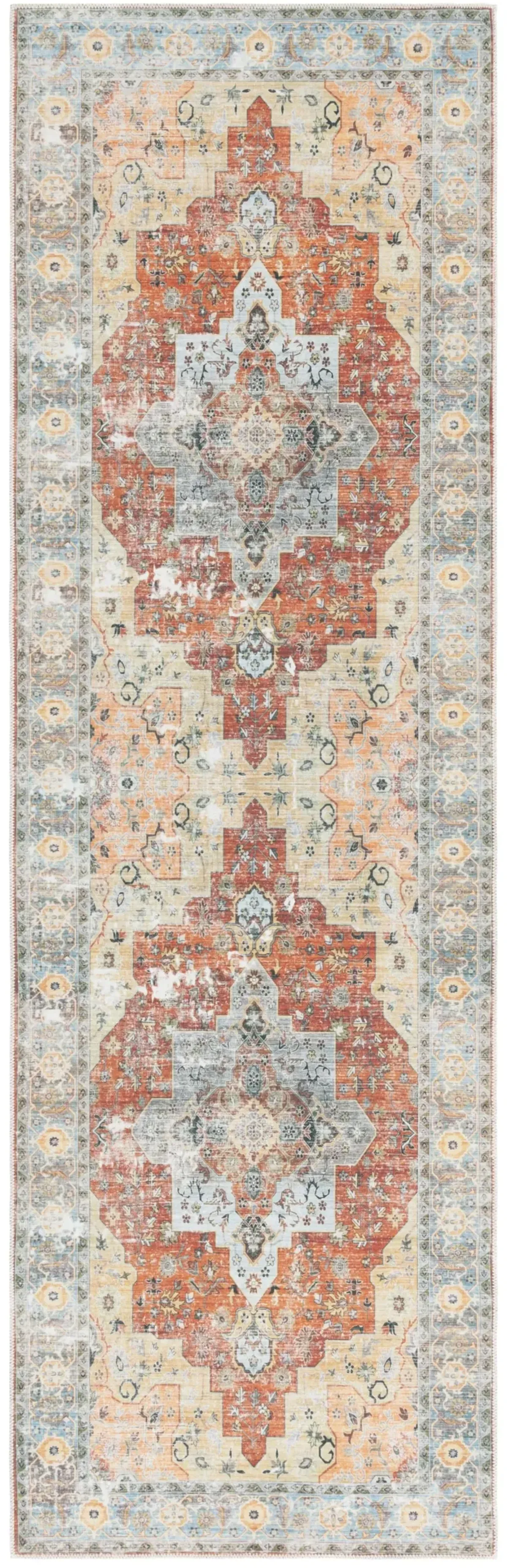 ARIZONA 126 RUST  2'-6' x 8' Runner Rug