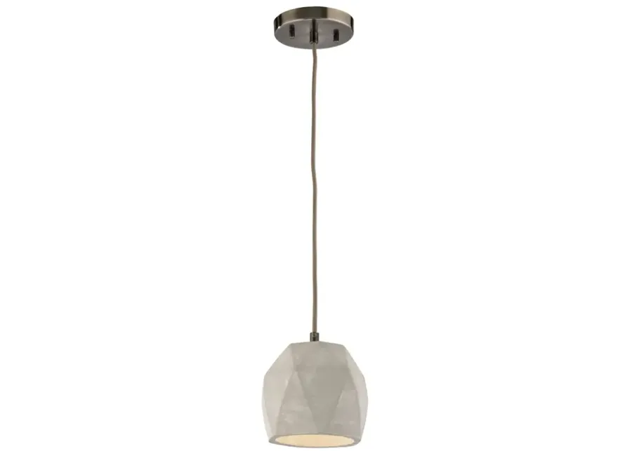 Urban Form 5" Wide 1-Light Mini Pendant - Black Nickel