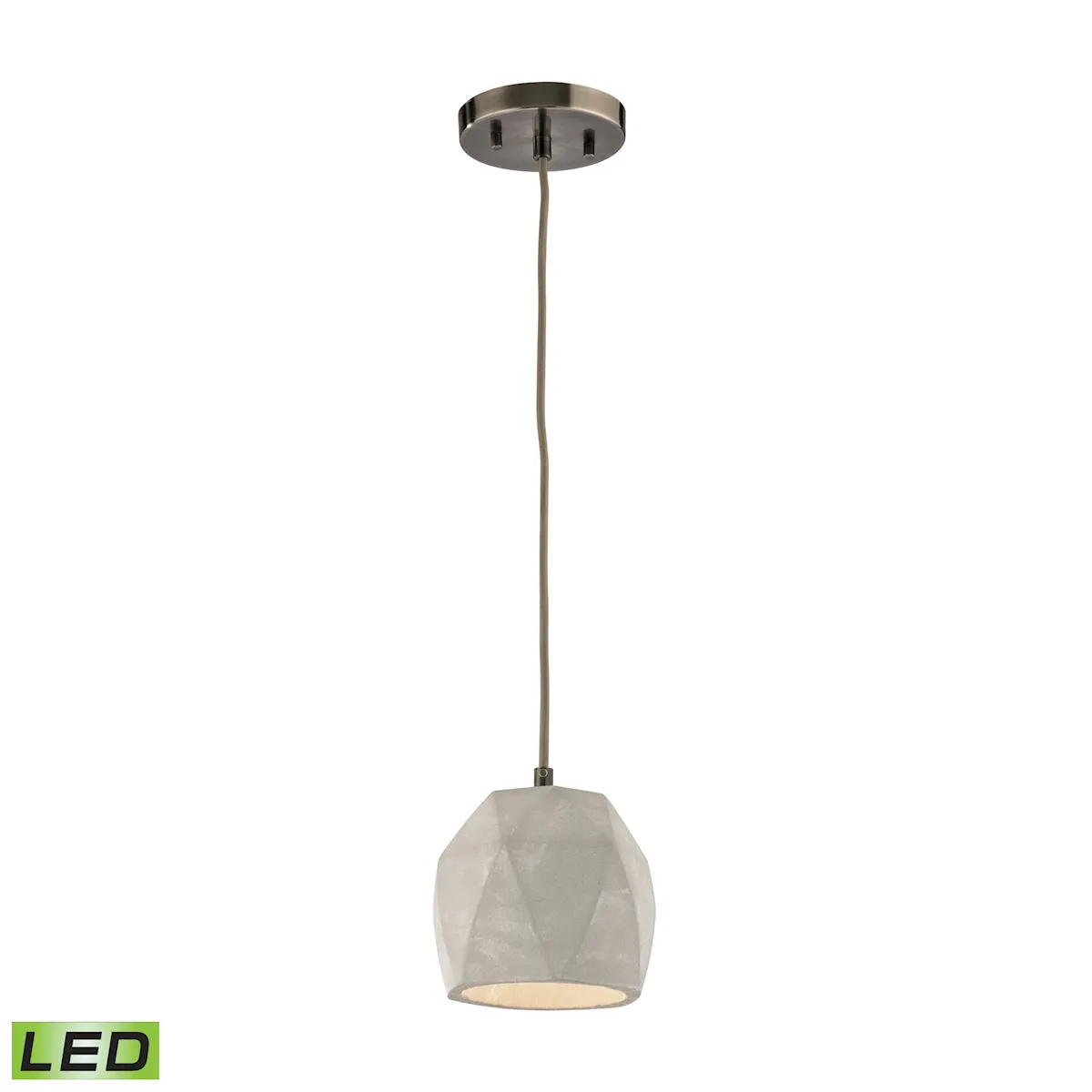 Urban Form 5" Wide 1-Light Mini Pendant - Black Nickel