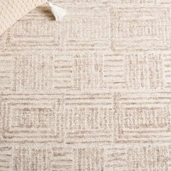 EBONY 907 IVORY  6' x 6' Square Square Rug