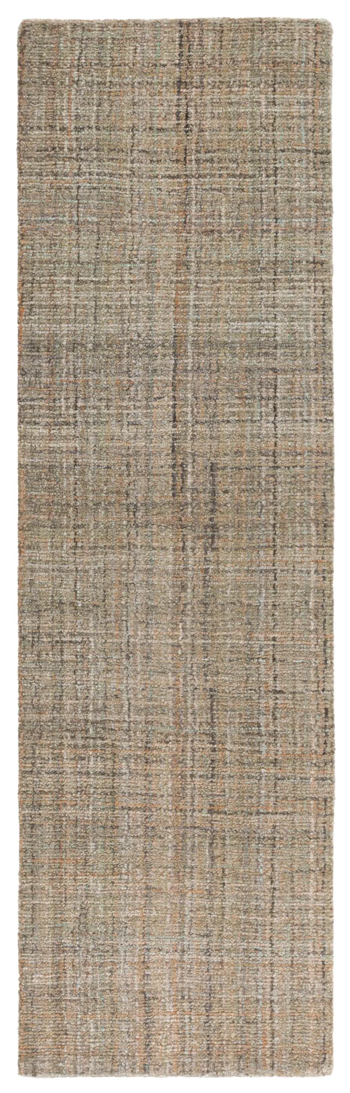 ABSTRACT 151 BROWN  2'-3' x 8' Runner Rug