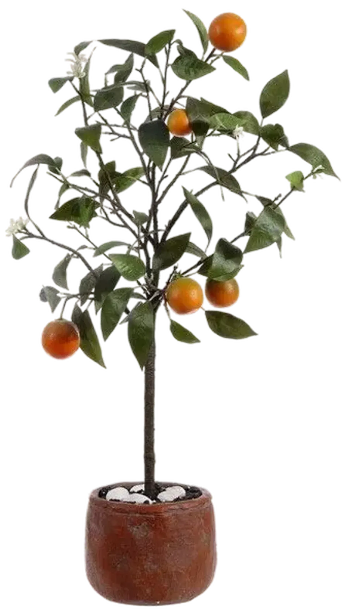 FAUX ORANGE POTTED TREE