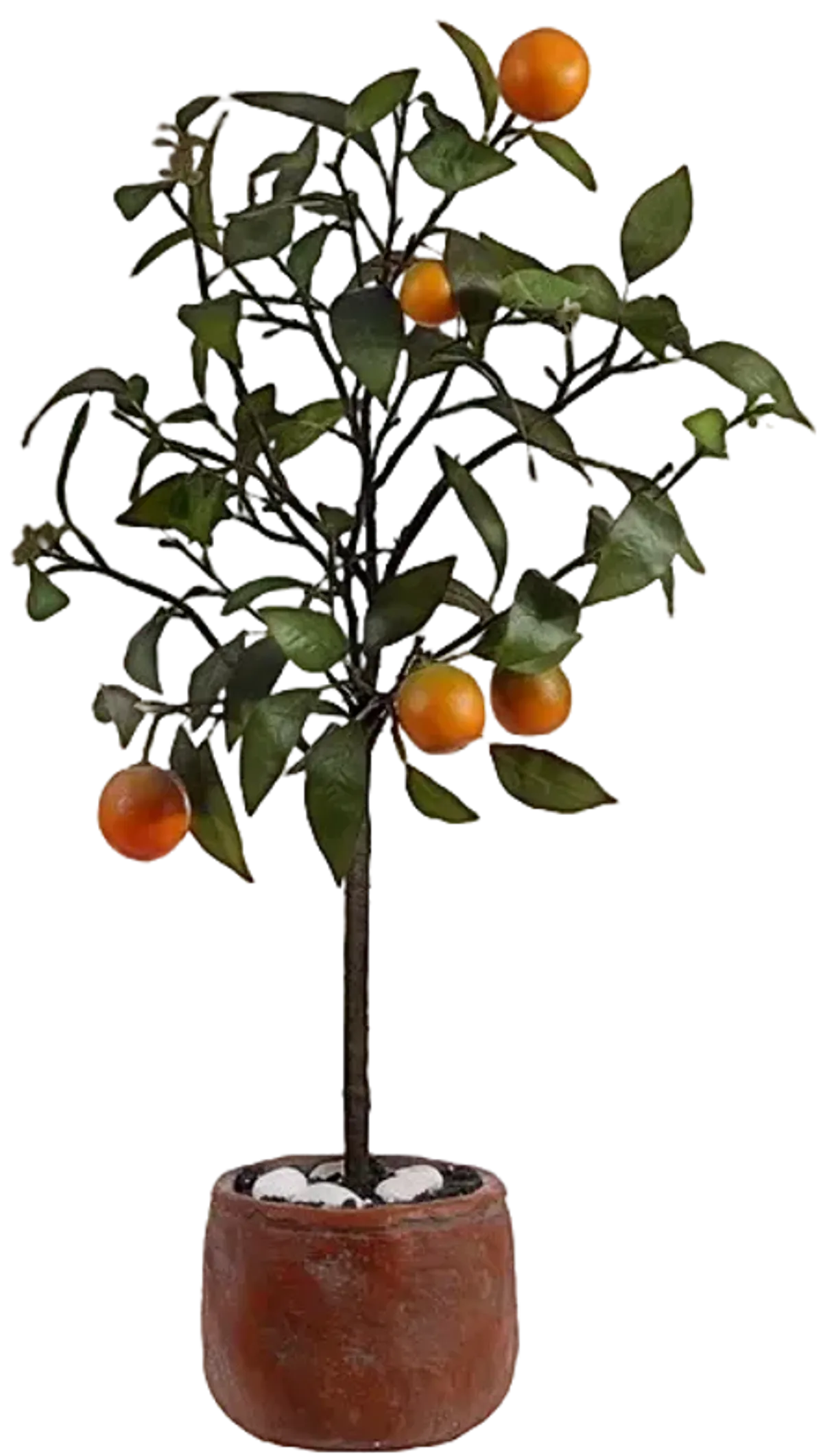 FAUX ORANGE POTTED TREE