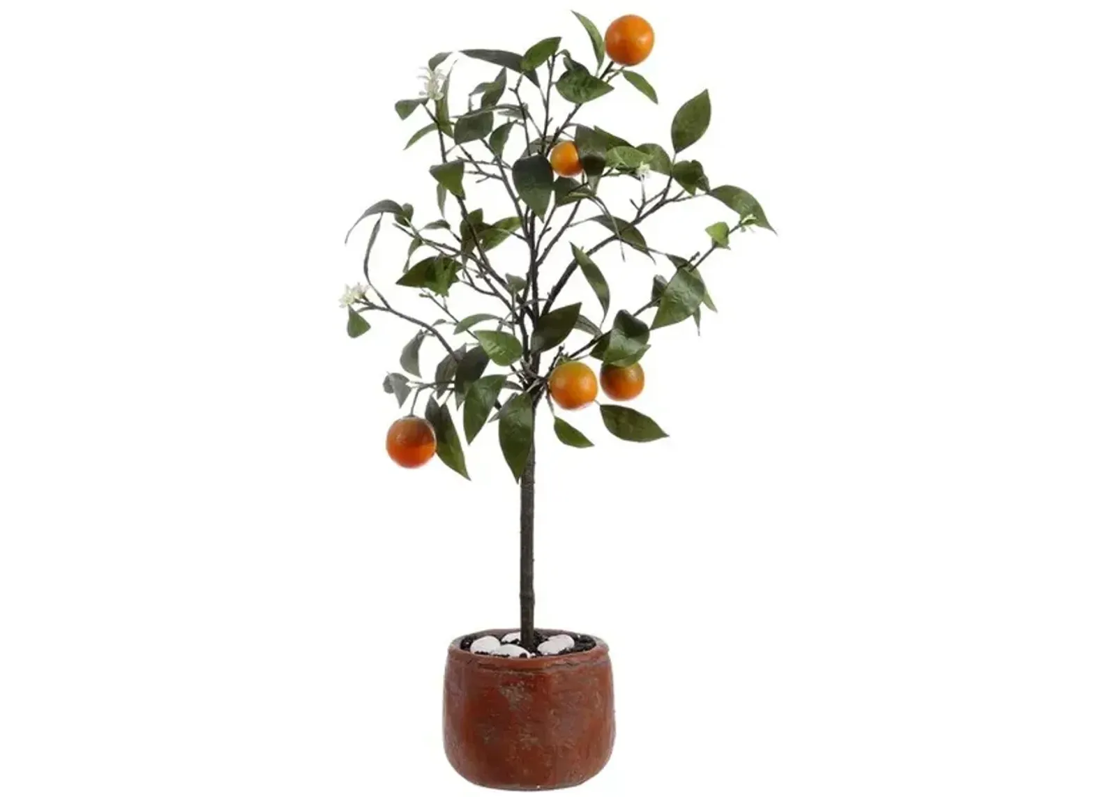 FAUX ORANGE POTTED TREE