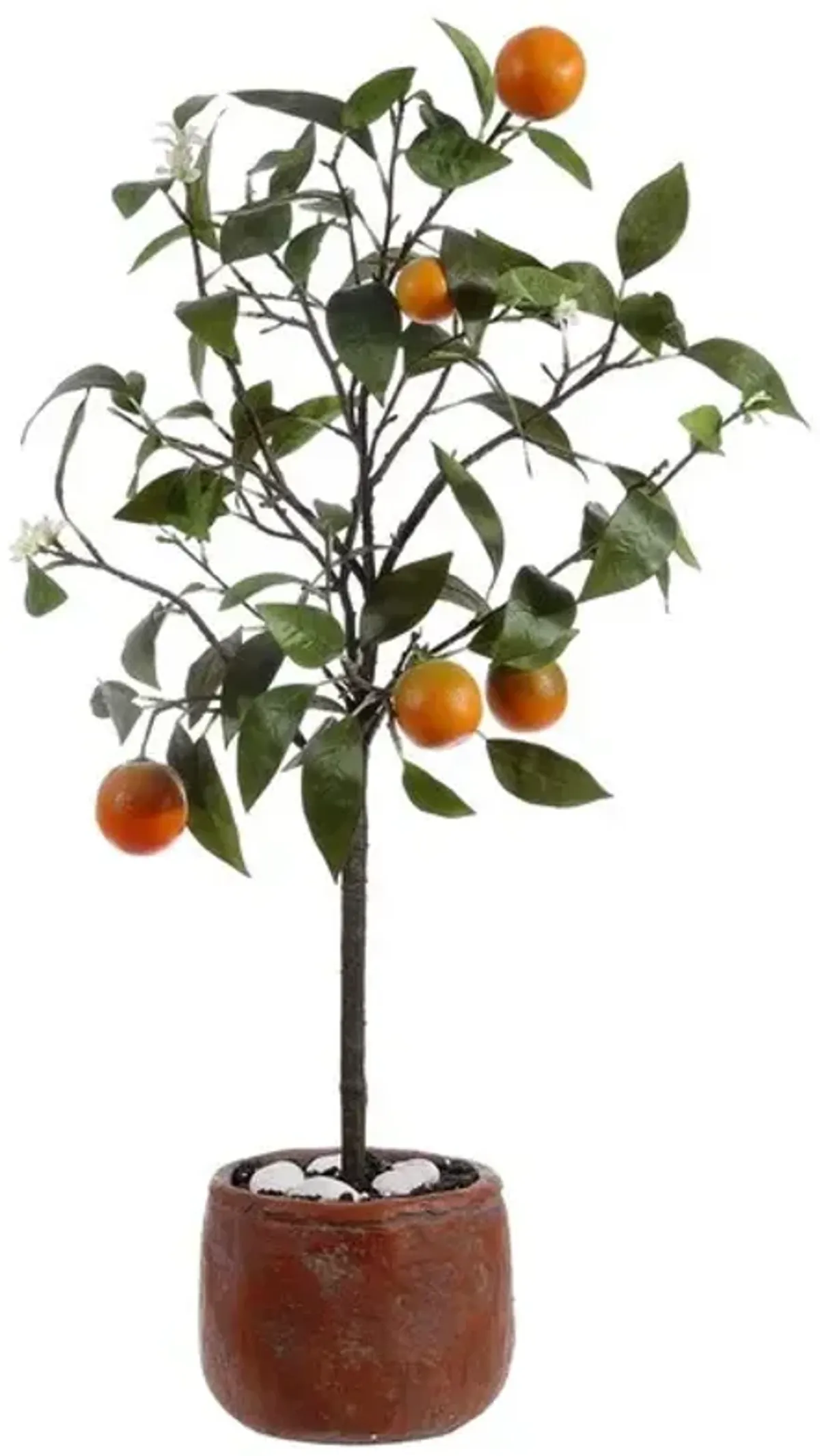 FAUX ORANGE POTTED TREE