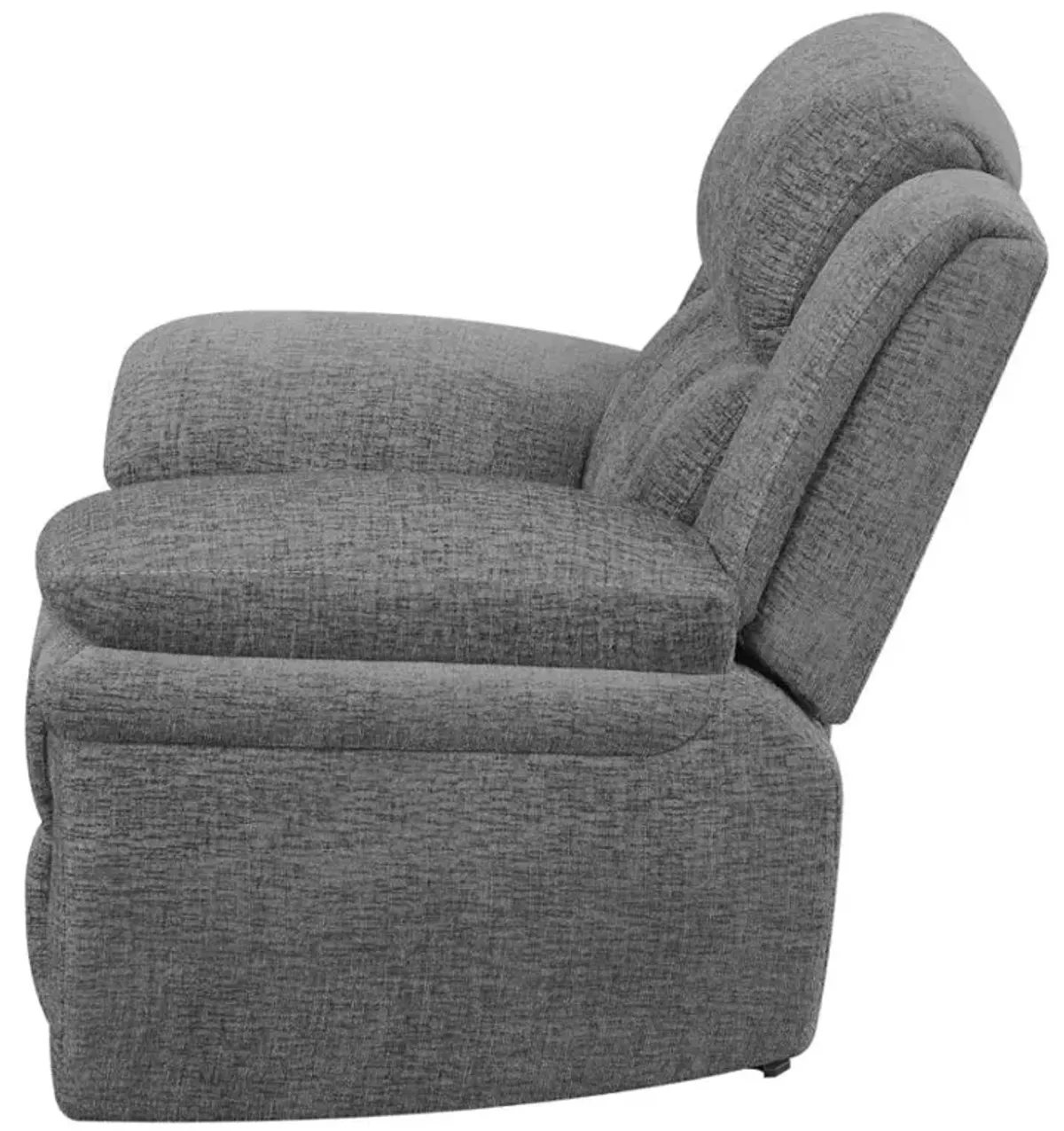 Bahrain Upholstered Glider Recliner Charcoal