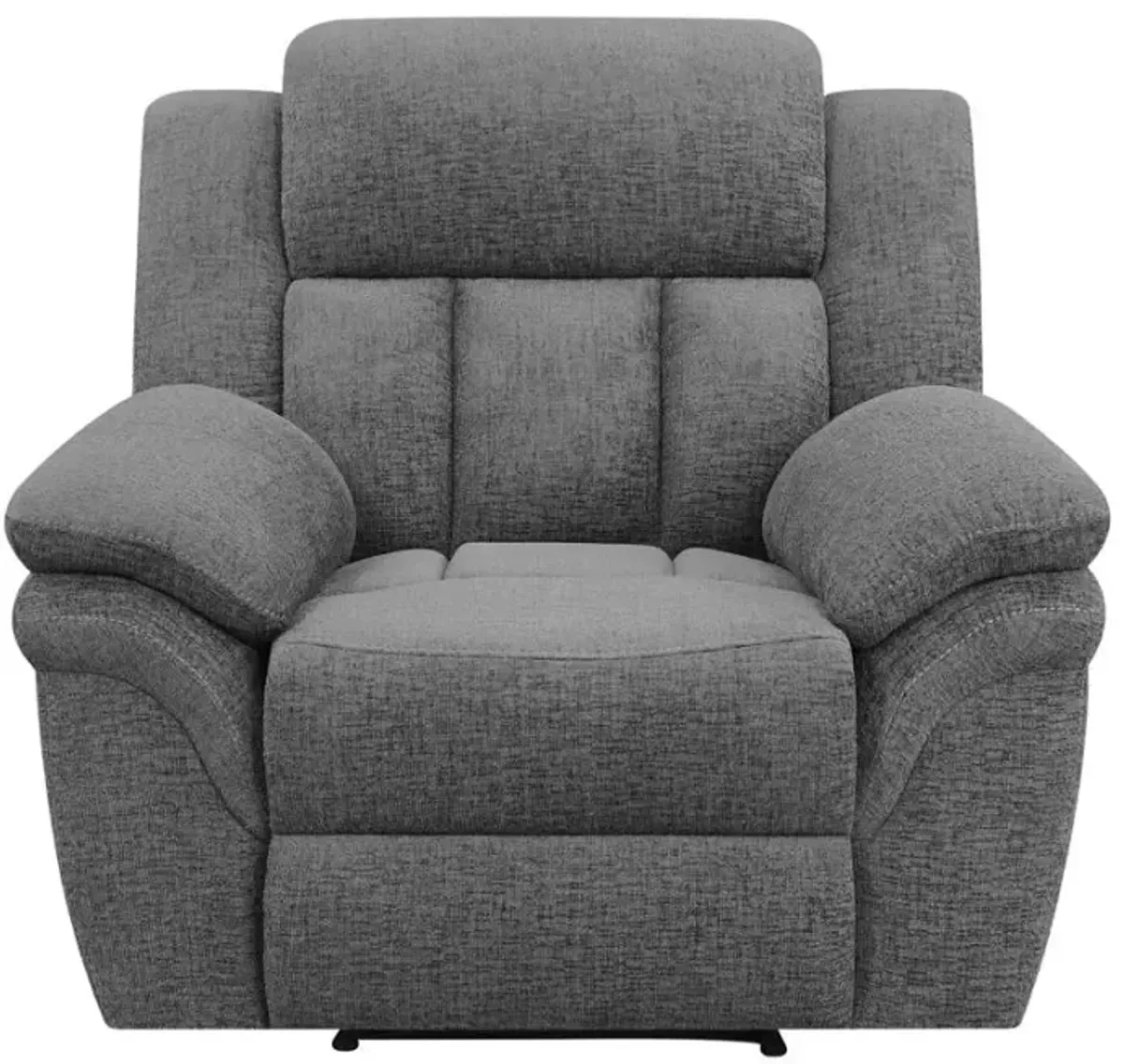 Bahrain Upholstered Glider Recliner Charcoal