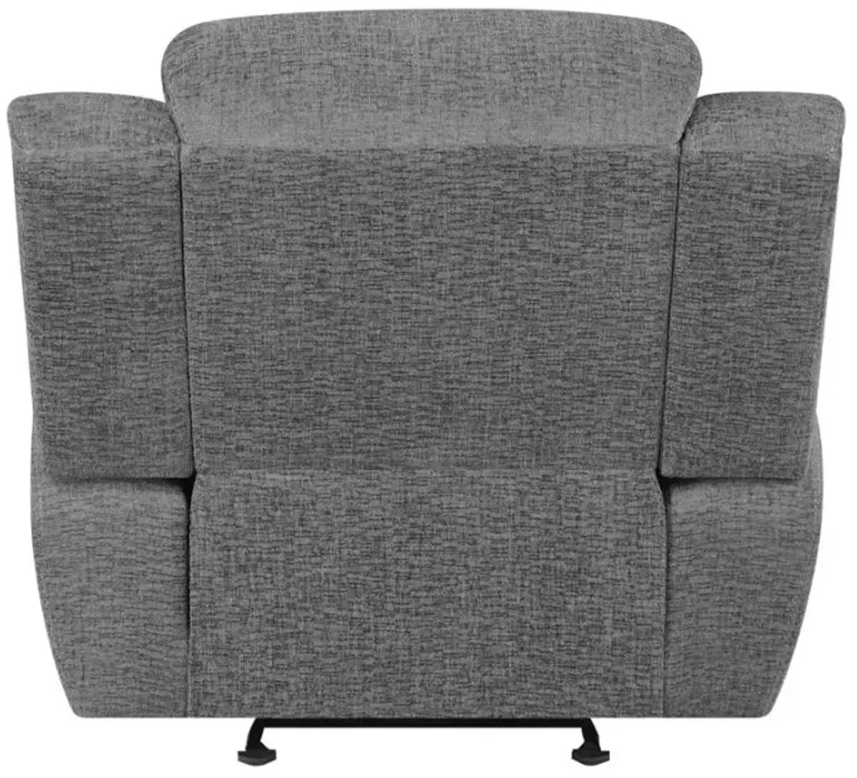 Bahrain Upholstered Glider Recliner Charcoal