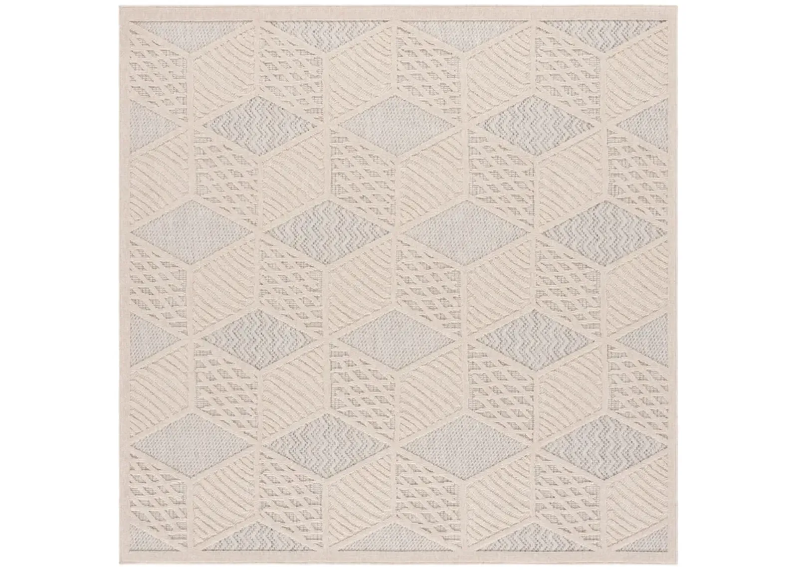 MILOS 114 IVORY 6'-7' x 6'-7' Square Square Rug