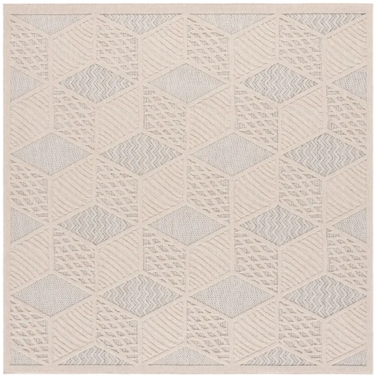 MILOS 114 IVORY 6'-7' x 6'-7' Square Square Rug