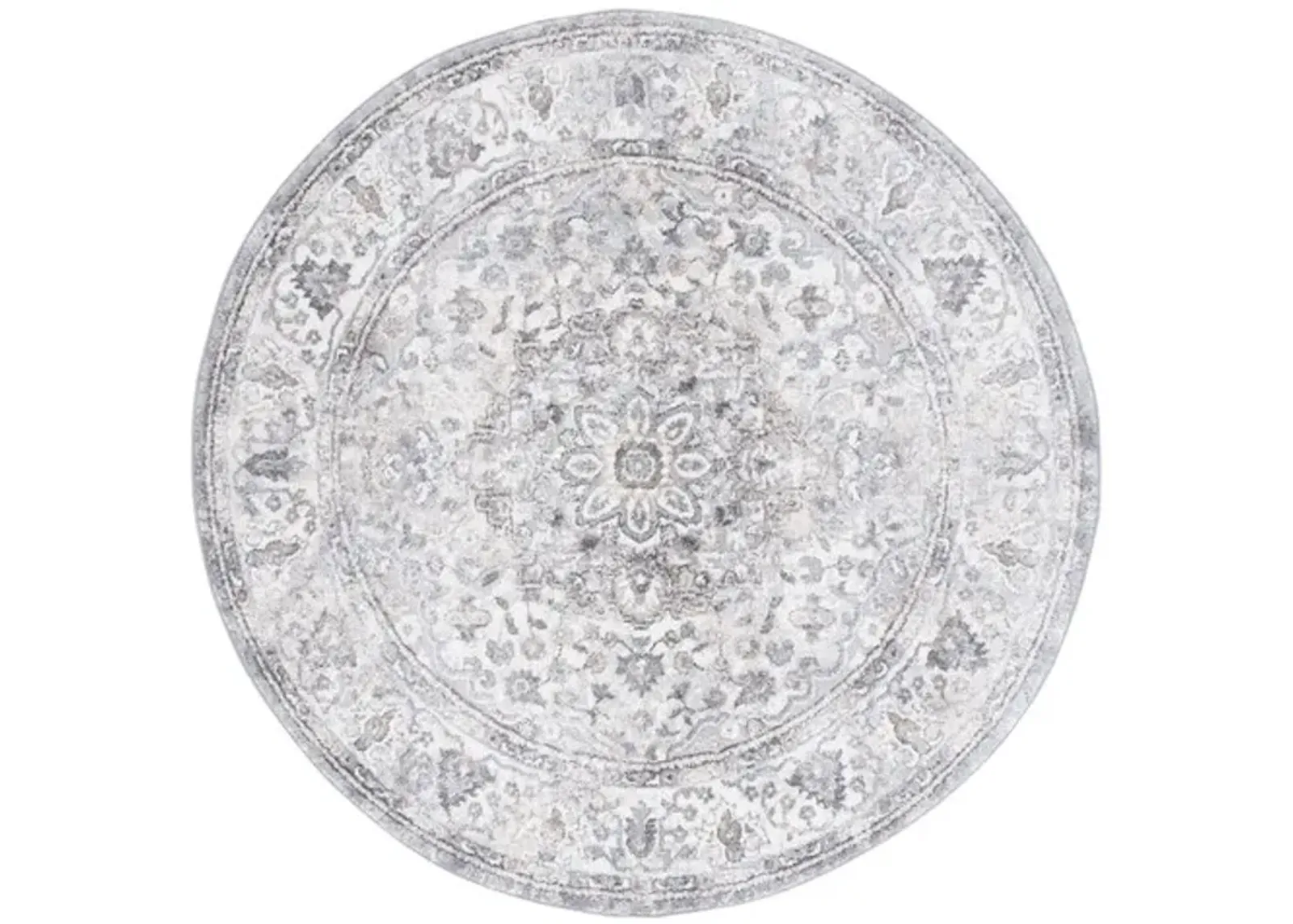 OPAL 460 Grey 6'-7' X 6'-7' Round Round Rug