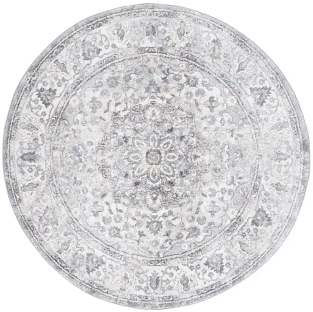 OPAL 460 Grey 6'-7' X 6'-7' Round Round Rug