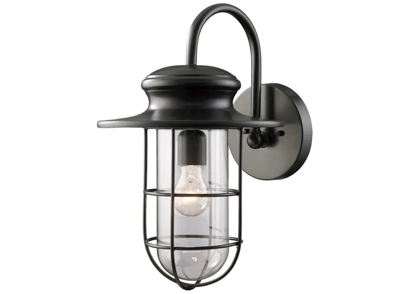 Portside 17.5" High 1-Light Outdoor Sconce - Matte Black