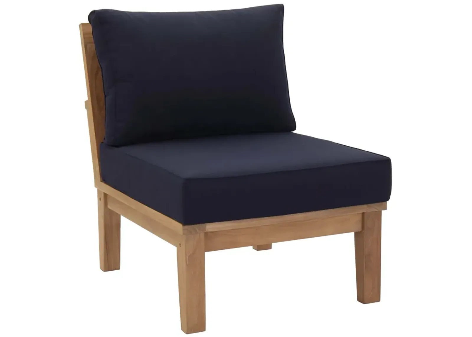 Marina Teak Armless Outdoor Chair