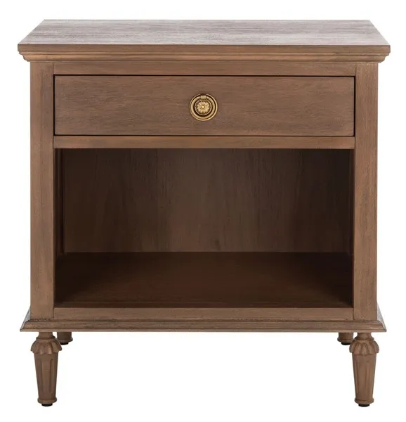 Lisabet 1 Drawer Wood Nightstand