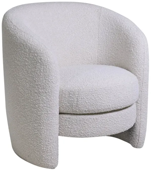 Barrel Arm Chair, Ivory