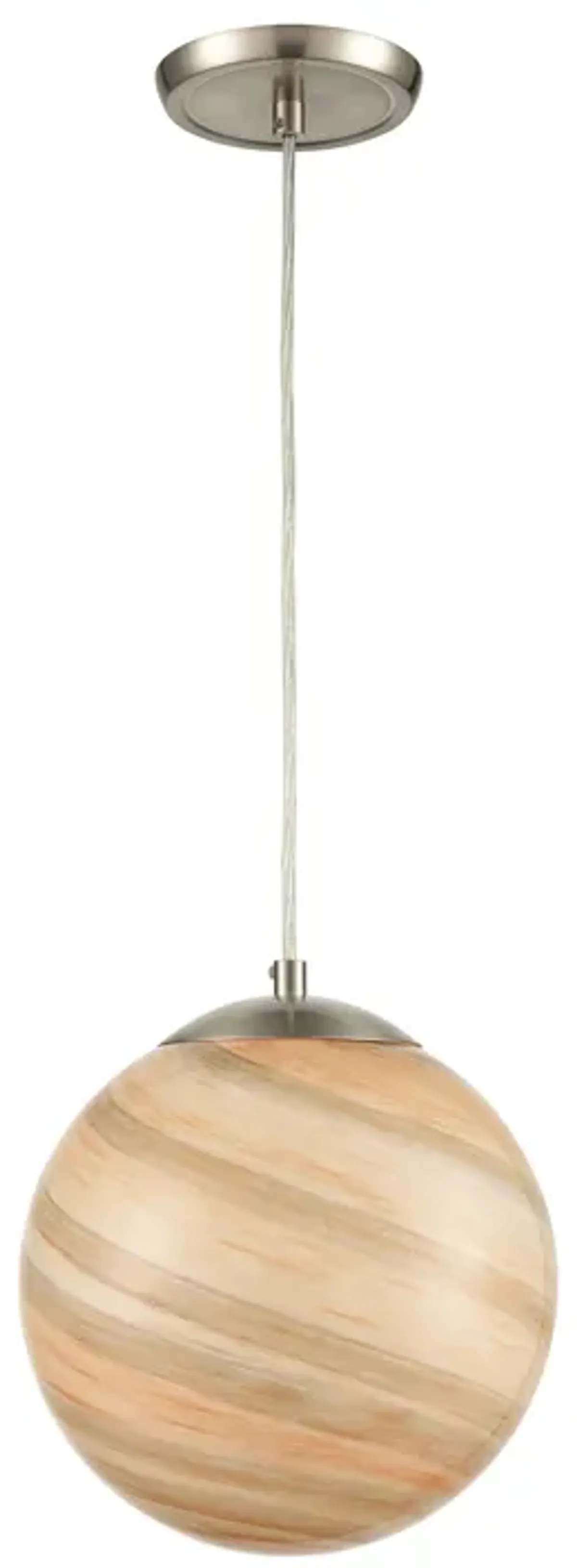 Planetario 10" Wide 1-Light Mini Pendant - Satin Nickel