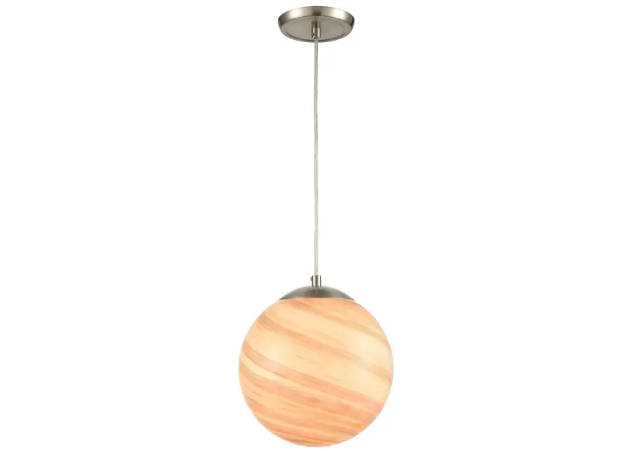 Planetario 10" Wide 1-Light Mini Pendant - Satin Nickel