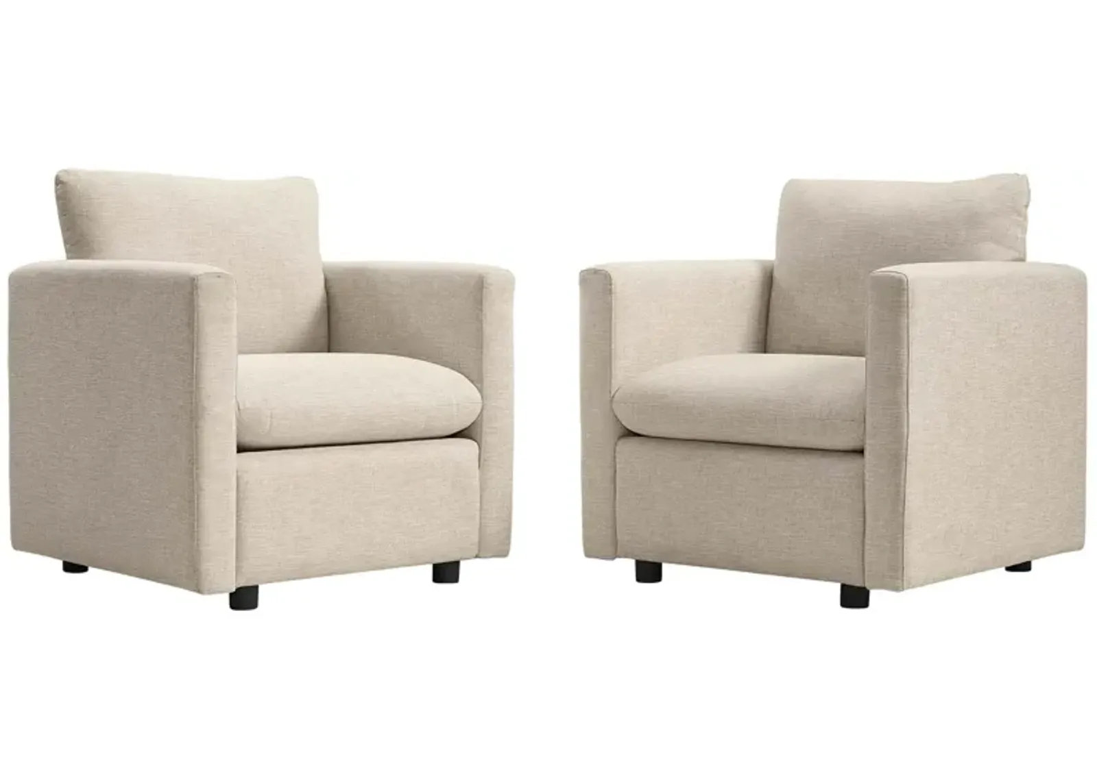 Activate Upholstered Fabric Armchair Set of 2