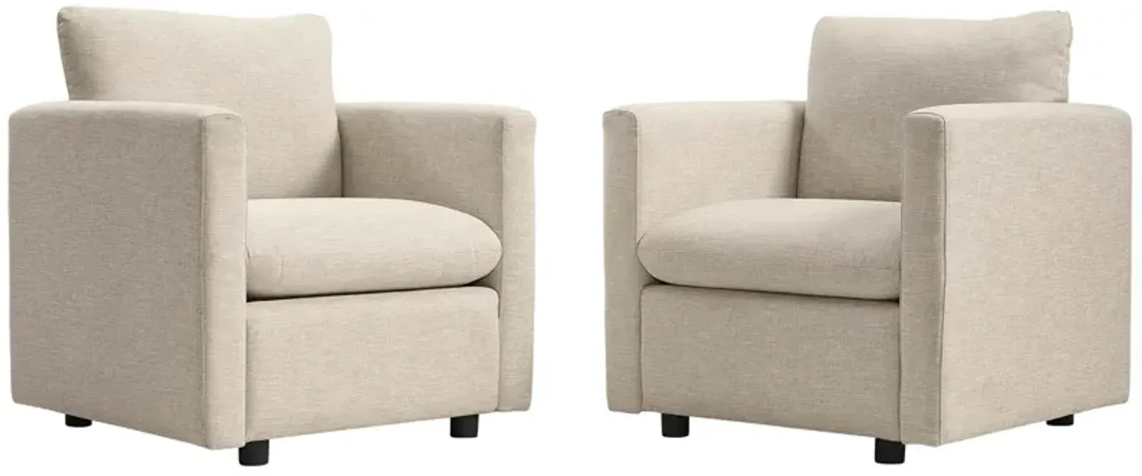 Activate Upholstered Fabric Armchair Set of 2