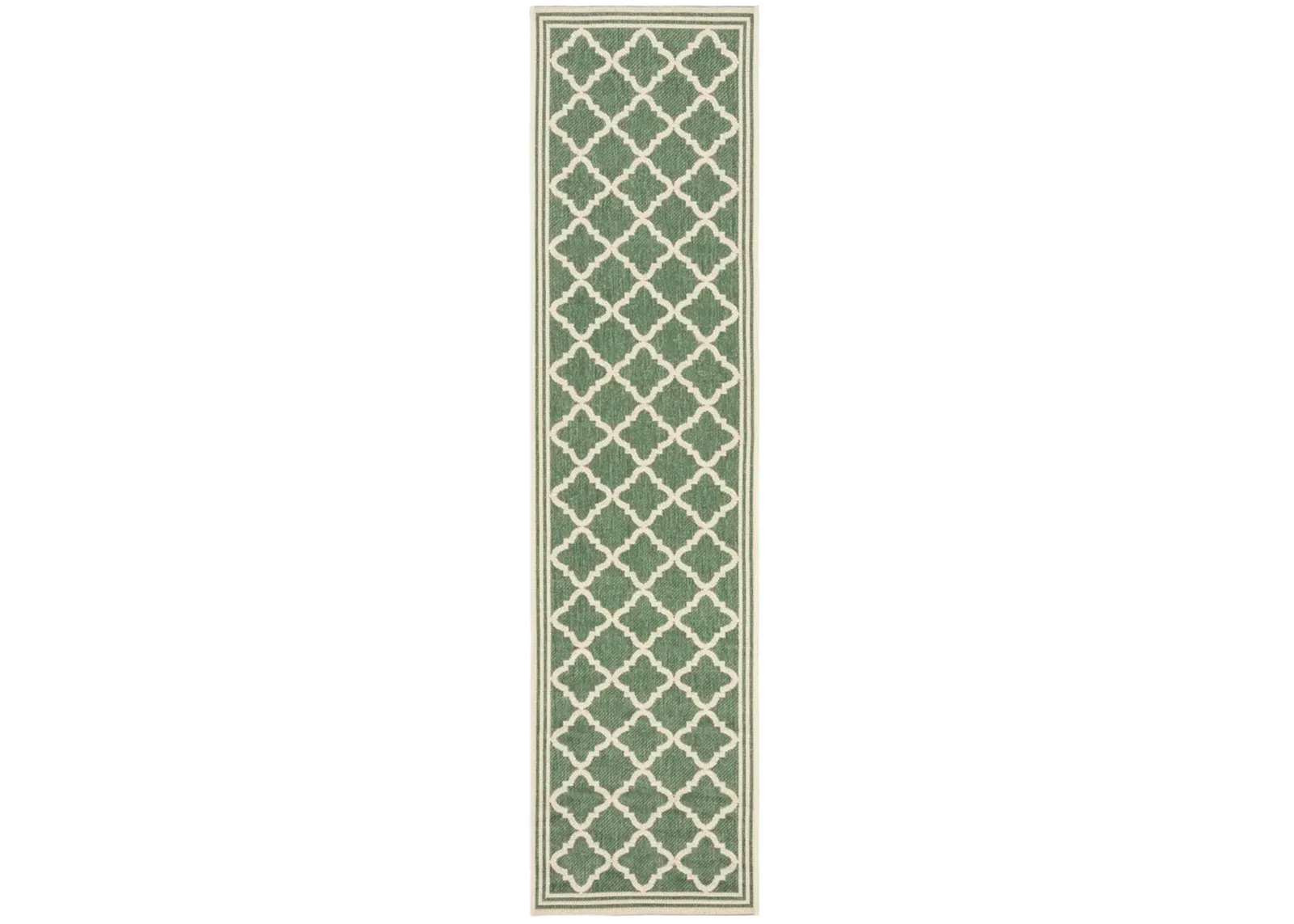 BEACH HOUSE 121 Green 2'-2' X 14' Runner Rug