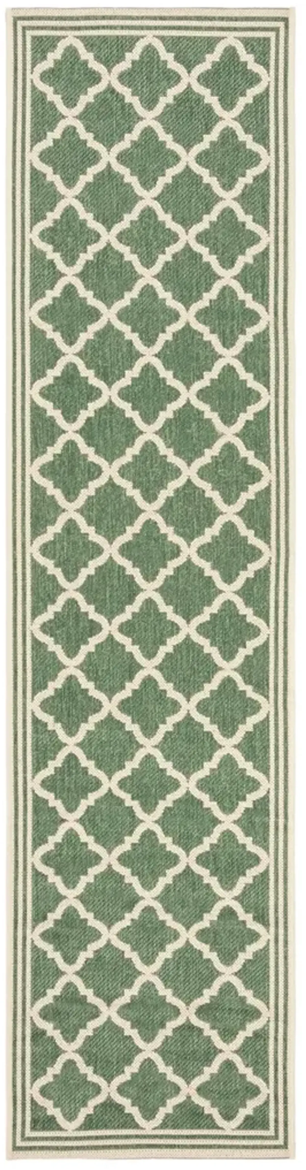 BEACH HOUSE 121 Green 2'-2' X 14' Runner Rug