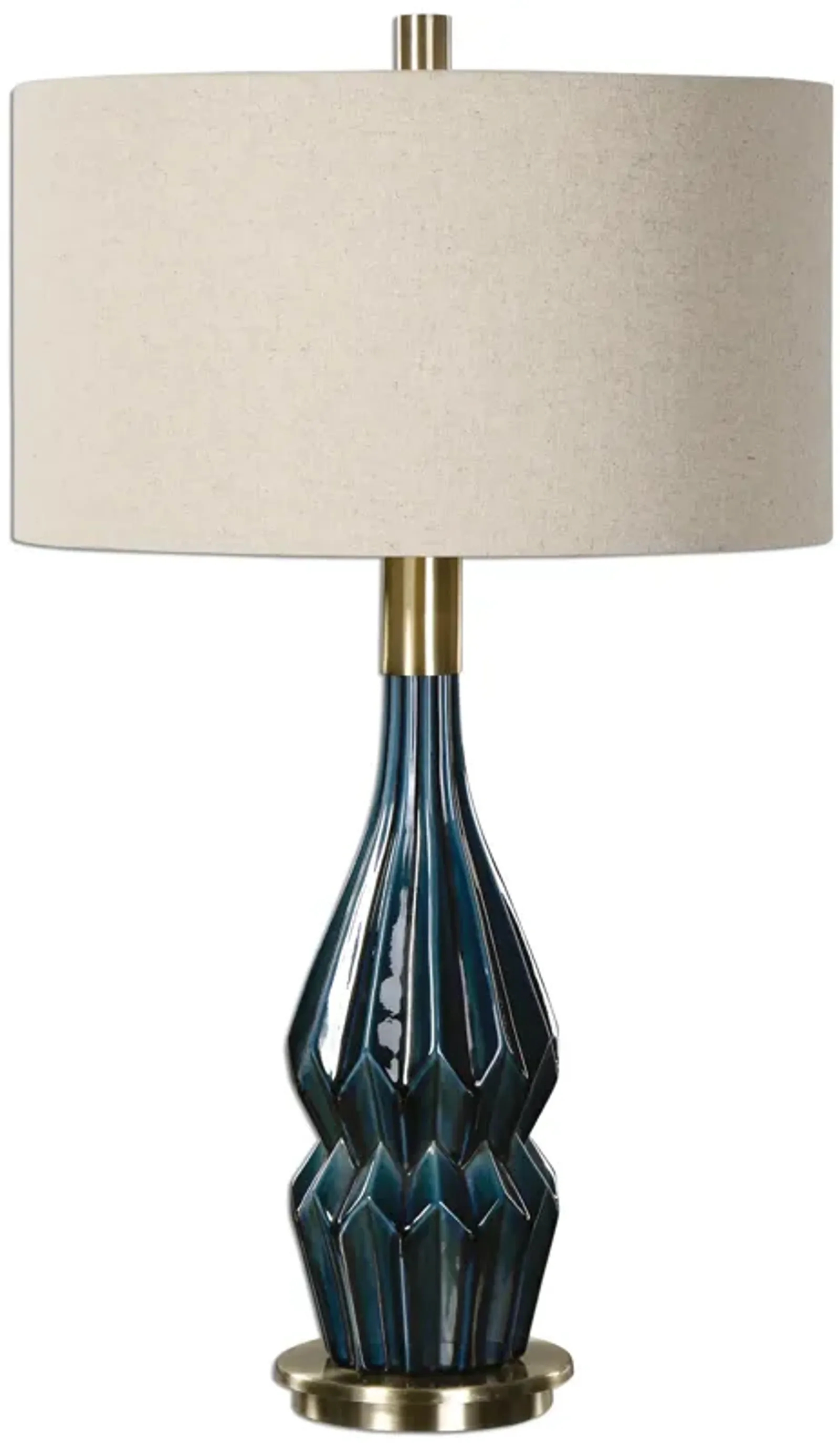 Prussian Blue Ceramic Lamp