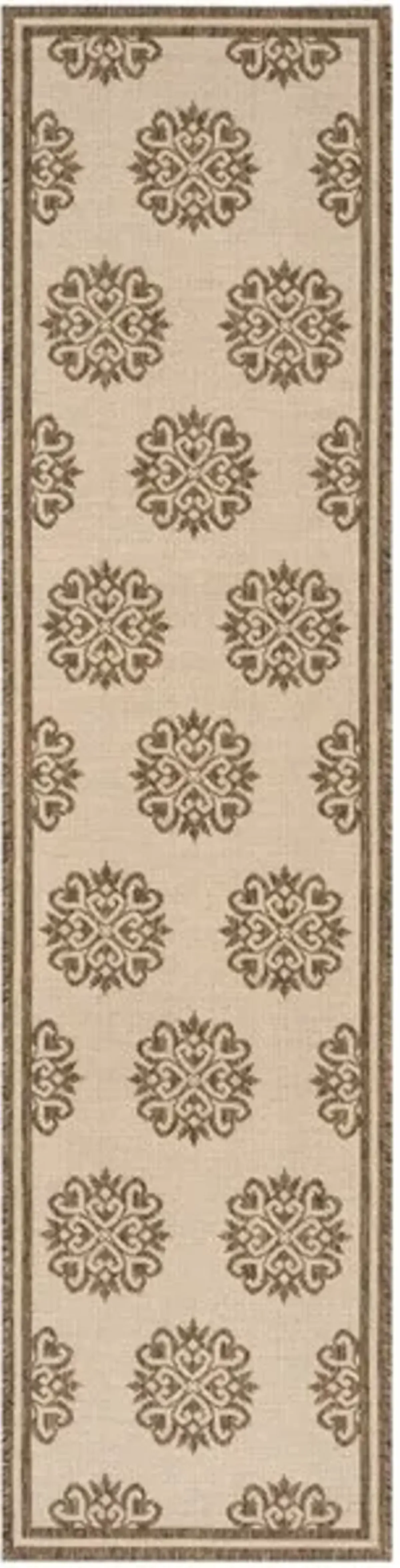 LINDEN 181 Collection LND181A-28 Cream / Beige 2'-2" X 8'