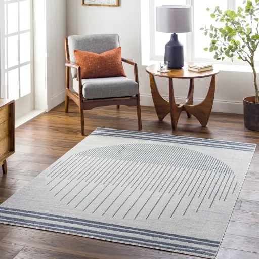 Lillian LLL-2315 6'7" x 6'7" Machine Woven Rug