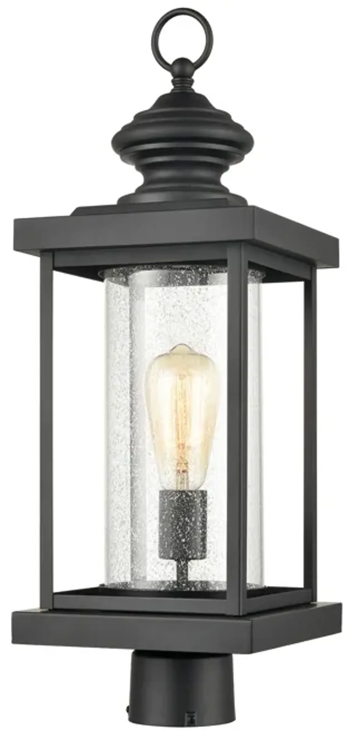 Minersville 23" High 1-Light Outdoor Post Light - Matte Black