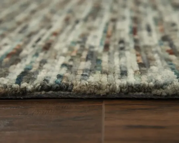 Berkshire Multi stripes Wool 8'6" x 11'6" Rectangle Rug
