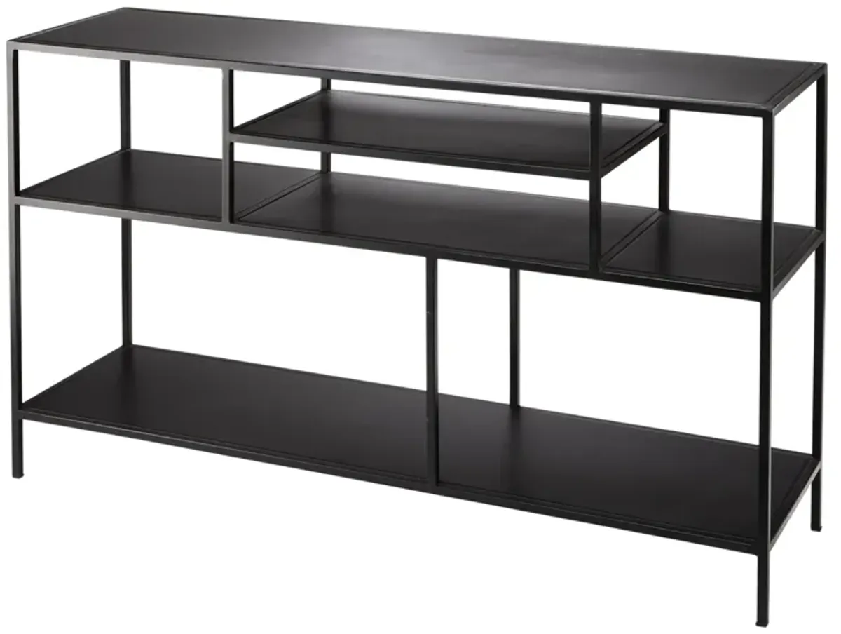 Element Shelved Console Table