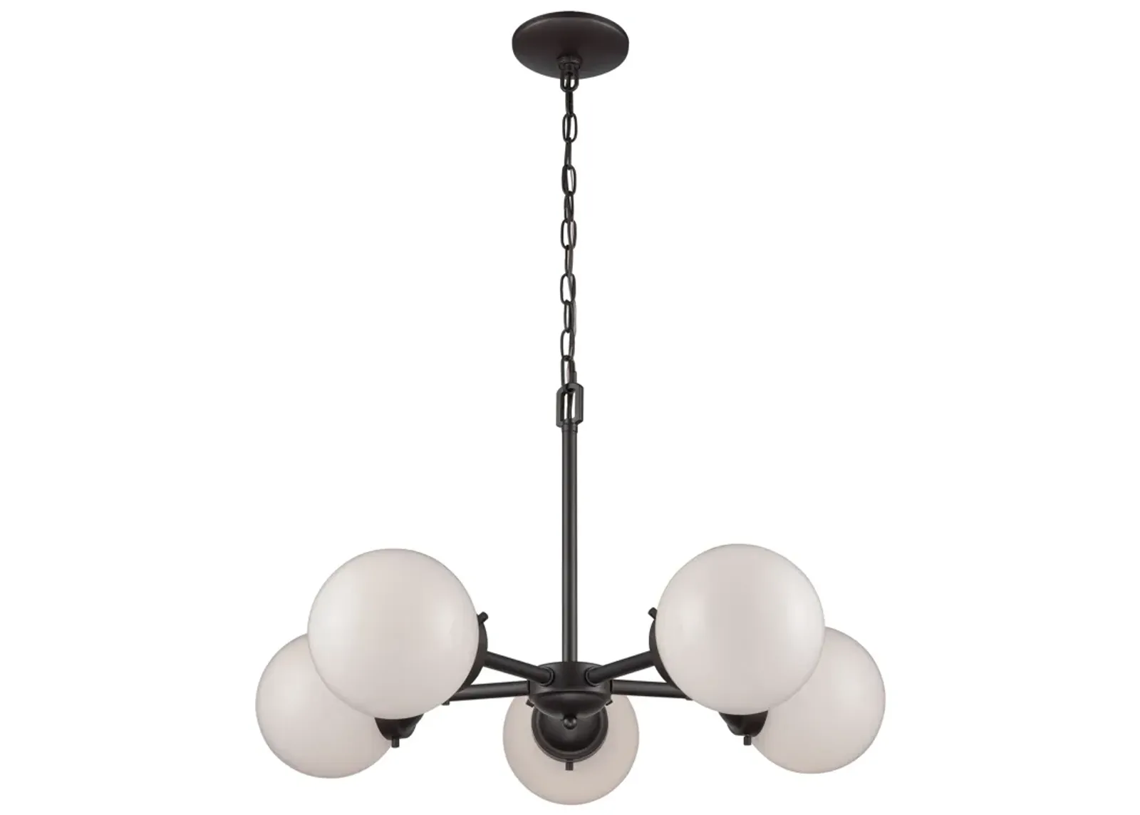 Beckett 26" Wide 5-Light Chandelier - Oil Rubbed Bronze