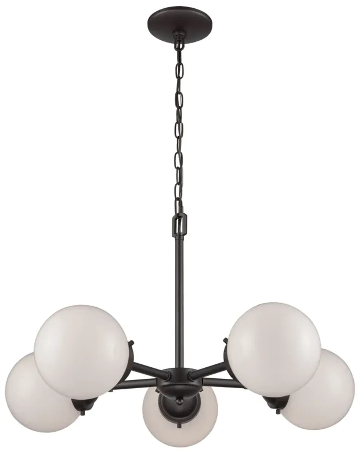 Beckett 26" Wide 5-Light Chandelier - Oil Rubbed Bronze