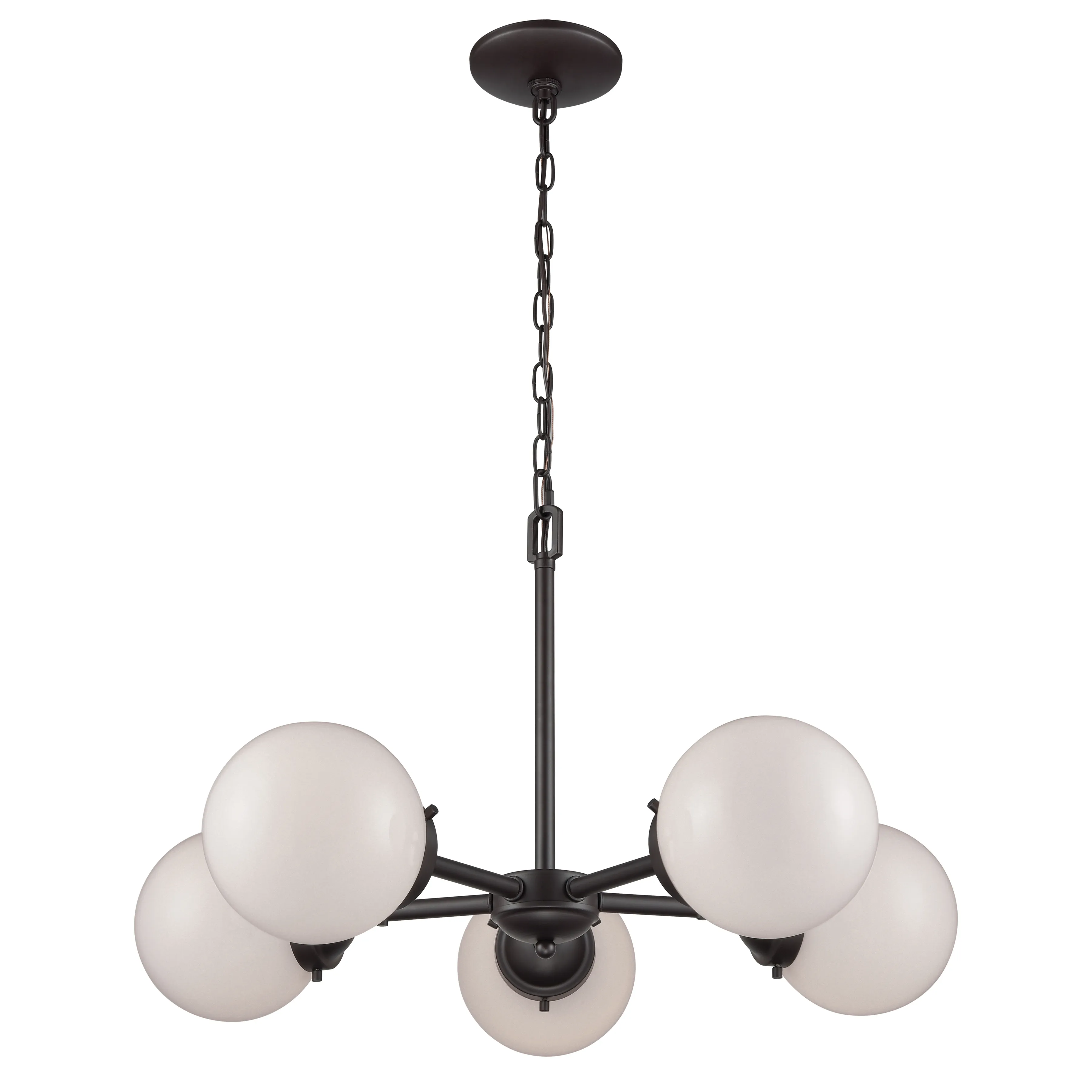 Beckett 26" Wide 5-Light Chandelier - Oil Rubbed Bronze