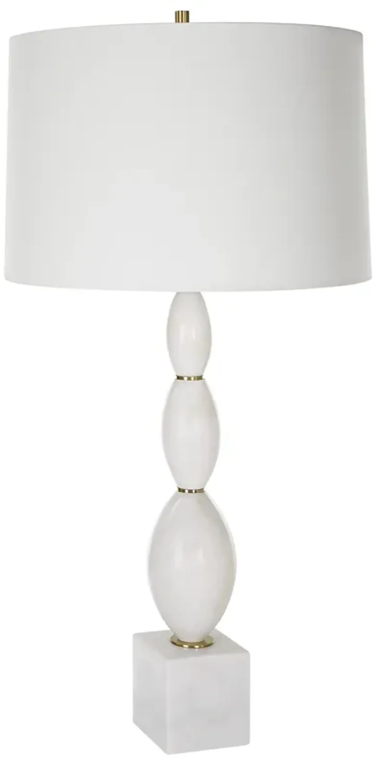 Regalia White Marble Table Lamp