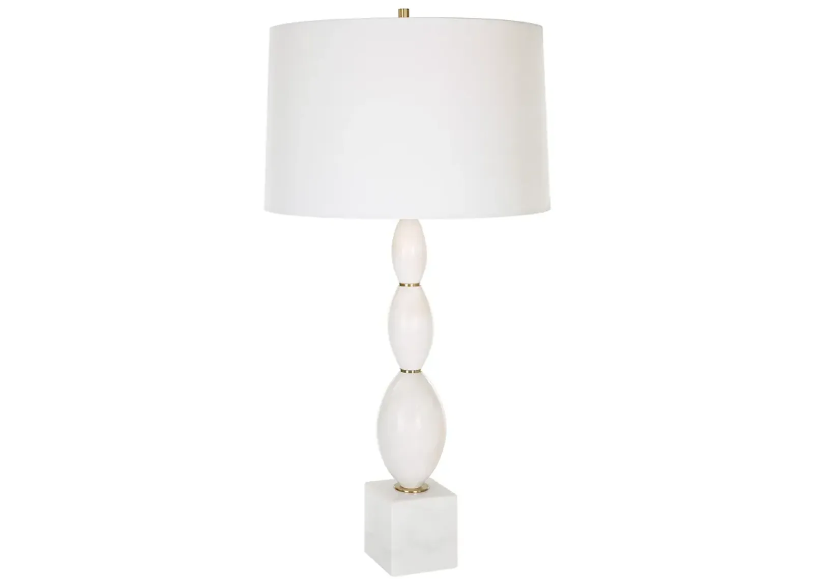 Regalia White Marble Table Lamp